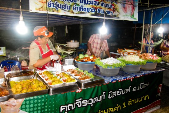 Fresh Thai Salads are made to order