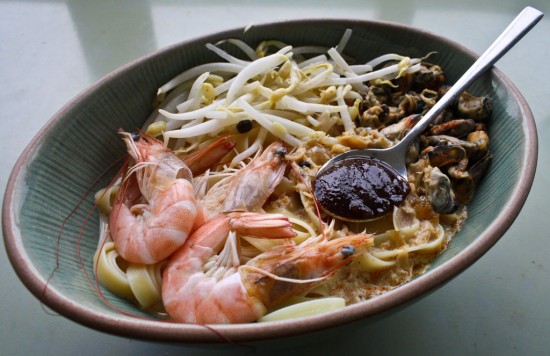 Malaysian Curry Laksa with Seafood