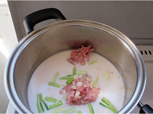 Cook Pork in Coconut Milk