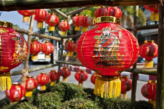 Chinese Lanterns in China Town (Warorot Market area), Chiang Mai