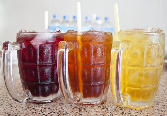 Colorful Thai Herbal Drinks