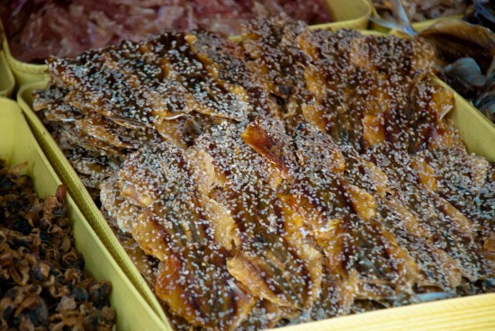 Sesame Seed Coated Sun-Dried Fish