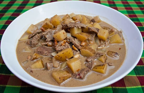 Homemade Massaman Curry, the finished dish