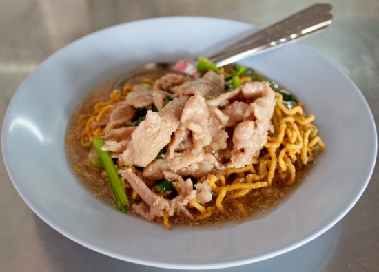 Mee Krob Rad Na Moo from a the Yak Fa noodle shop