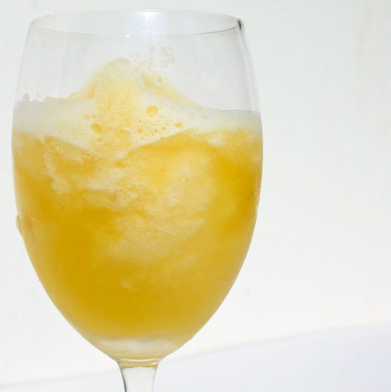 A frosty pineapple and ginger daiquiri Thai-style cocktail