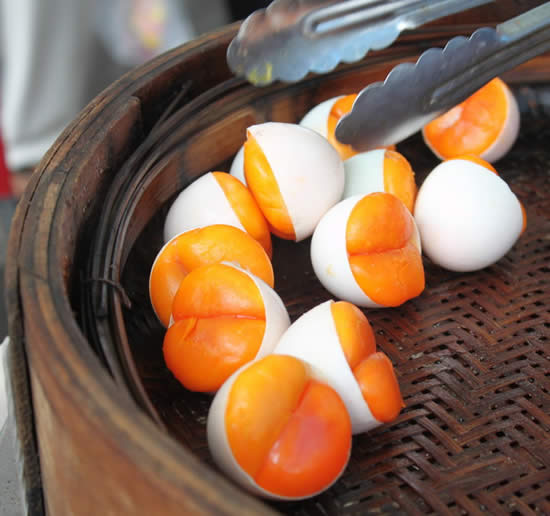 Steamed Duck Egg Yolk