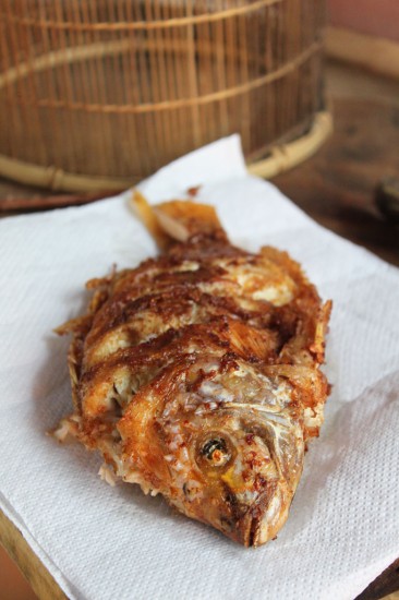 Thai crispy fried fish using Chef McDang's recipe