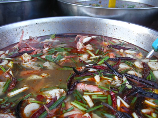 Tom Yum Talay - spicy and sour seafood soup