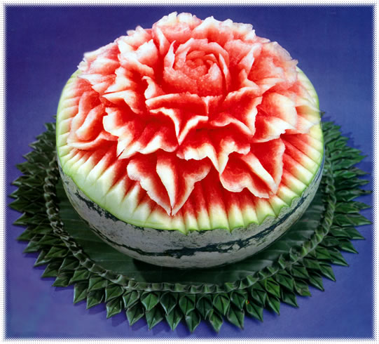 Watermelon Carving Flower