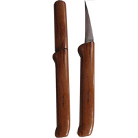 Carving Knife in Wood Sheath