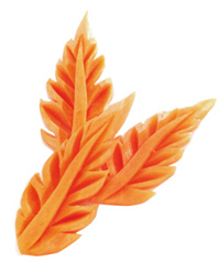 Carrot Leaf Carving