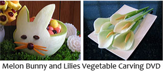 Melon Bunny Lilies Carving DVD