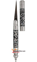 Fruit and vegetable carving knife with screw cap
