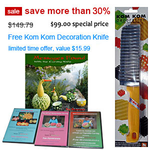 Carving Fruit and Vegetables Book & DVD Set