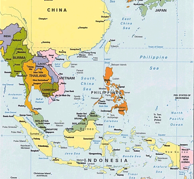 large map of SE Asia