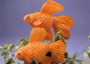 Goldfish Vegetable Carving