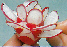 Radish Flower Step 7