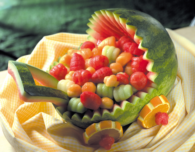 Watermelon Carving Baby Carriage