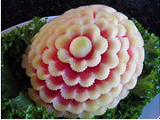 Watermelon Flower Carving