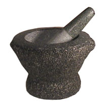 Thai Granite Mortar and Pestle 10"