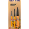 Kiwi Kom-Kom Vegetable & Fruit Carving Knives, Set C