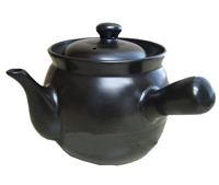 Black Herb Tea Pot