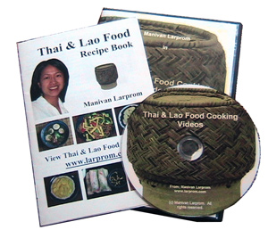 Lao Thai Food Cookbook & Food Video DVD