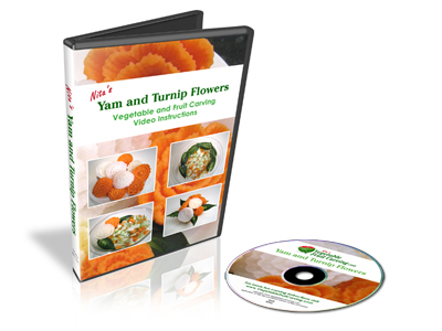 Yam & Turnip Flowers Carving DVD 