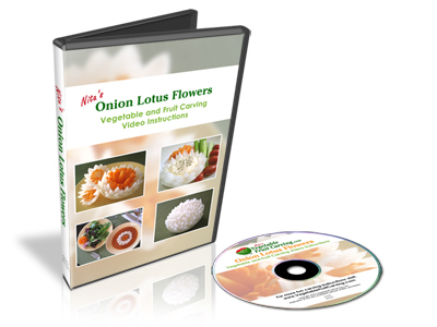 Onion Lotus Flowers Vegetable Carving DVD