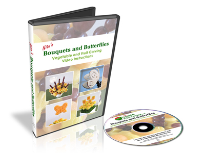 Bouquets and Butterflies Edible Bouquet Carving DVD