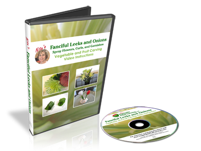 Fanciful Leeks and Onions Vegetable Carving DVD