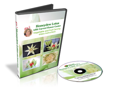 Honeydew Melon Lotus Carving DVD