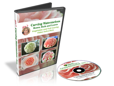 Watermelon Carving Roses, Buds & Leaves DVD