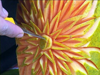 Papaya Fruit Carving