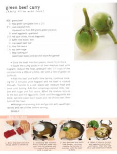 The green curry recipe page from 'Popular Thai Cuisine'