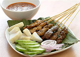 Satay with Peanut Sauce