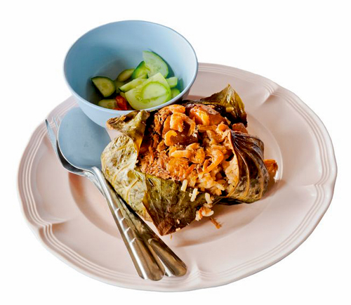 Lotus Leaf Steamed Sticky Rice