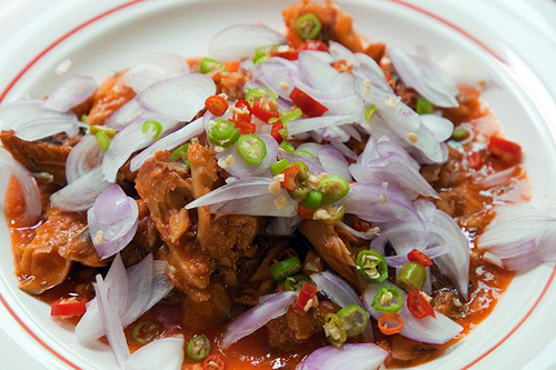 Yam Plah Kapoong Thai Fish in a Can Salad